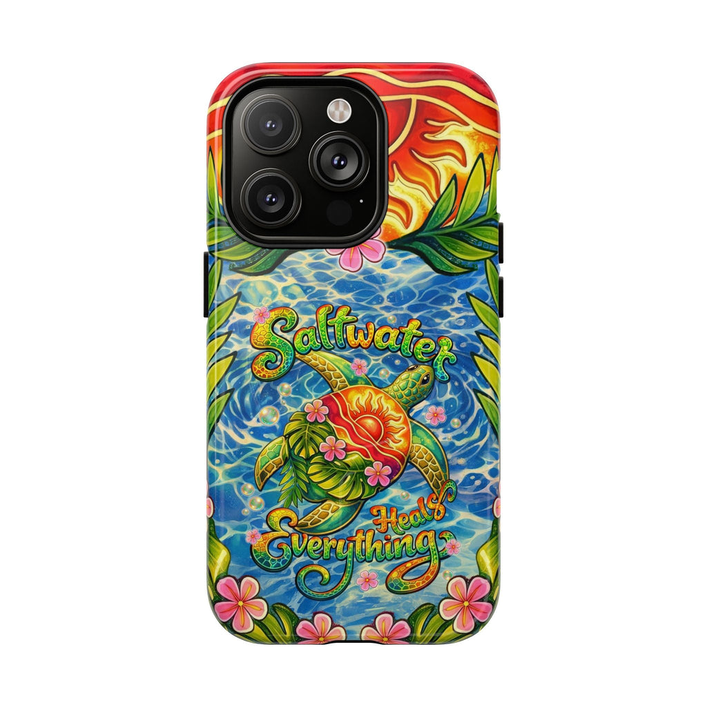 SALTWATER HEALS EVERYTHING TURTLE MAGNETIC PHONE CASE - TLNT1704262