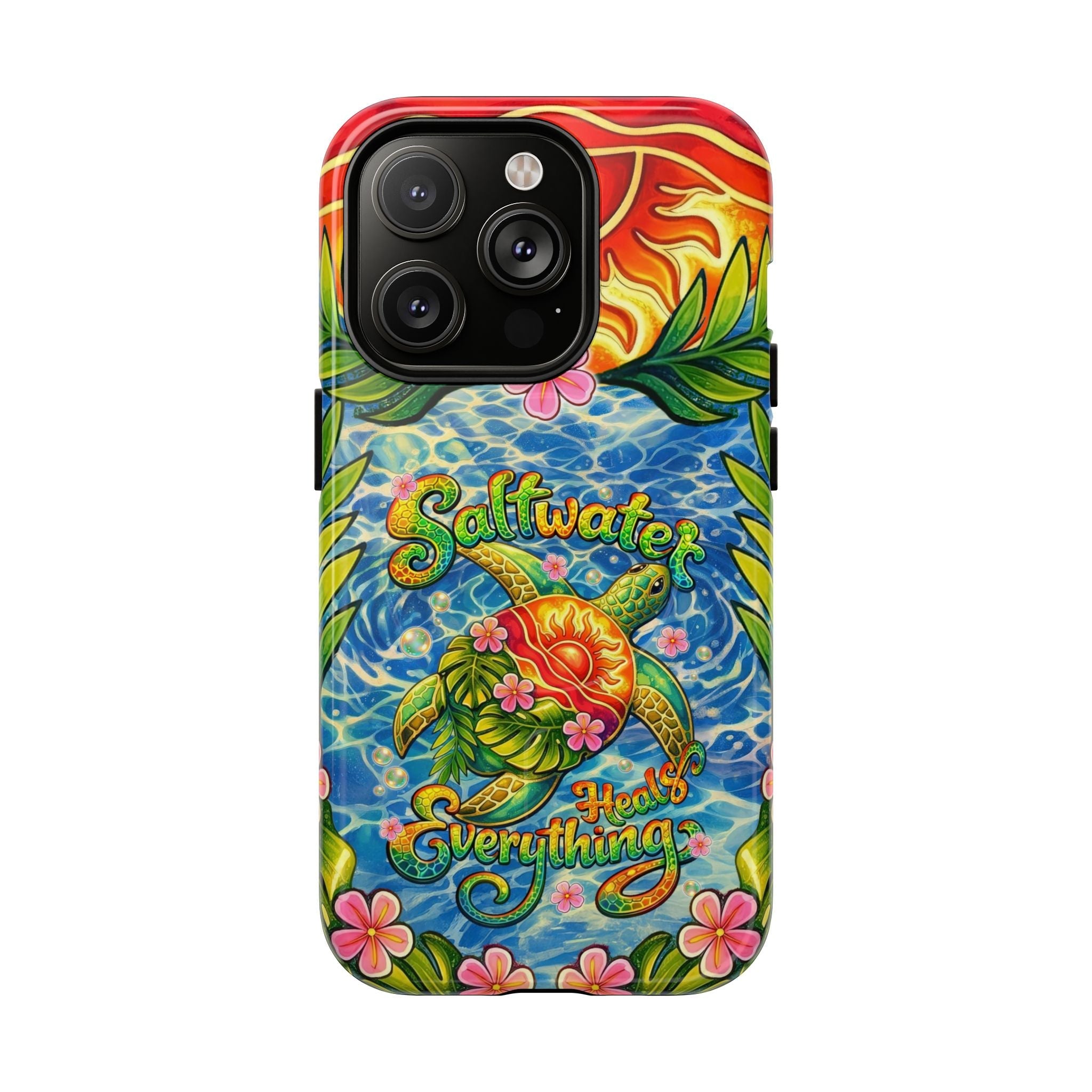 SALTWATER HEALS EVERYTHING TURTLE MAGNETIC PHONE CASE - TLNT1704262