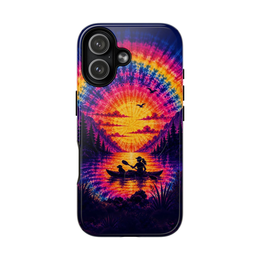 KAYAK LAKE DAY WITH DOG SUNSET MAGNETIC PHONE CASE - TLHG2406262