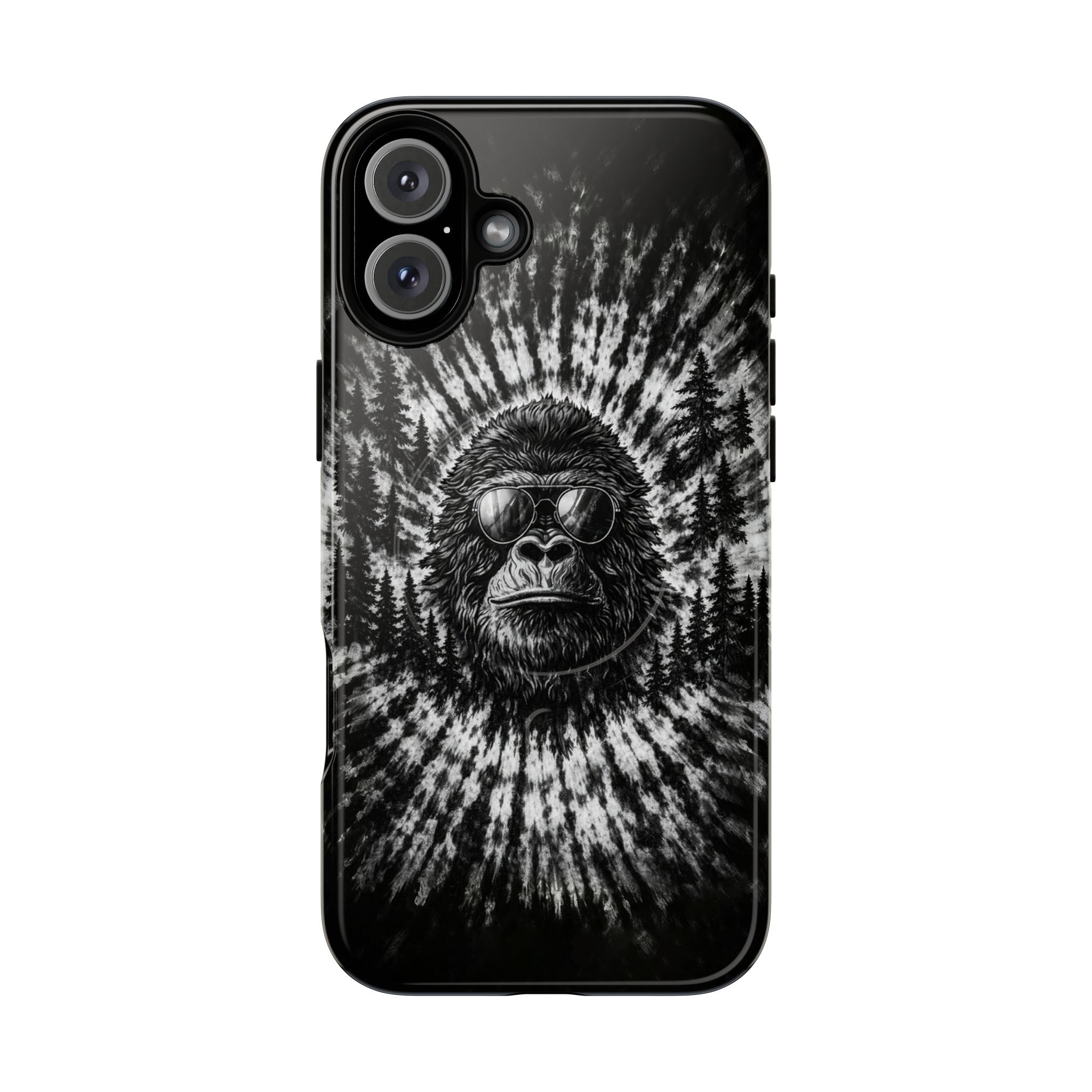 BIGFOOT BLACK & WHITE SWIRL MAGNETIC PHONE CASE  - TLTW2205262
