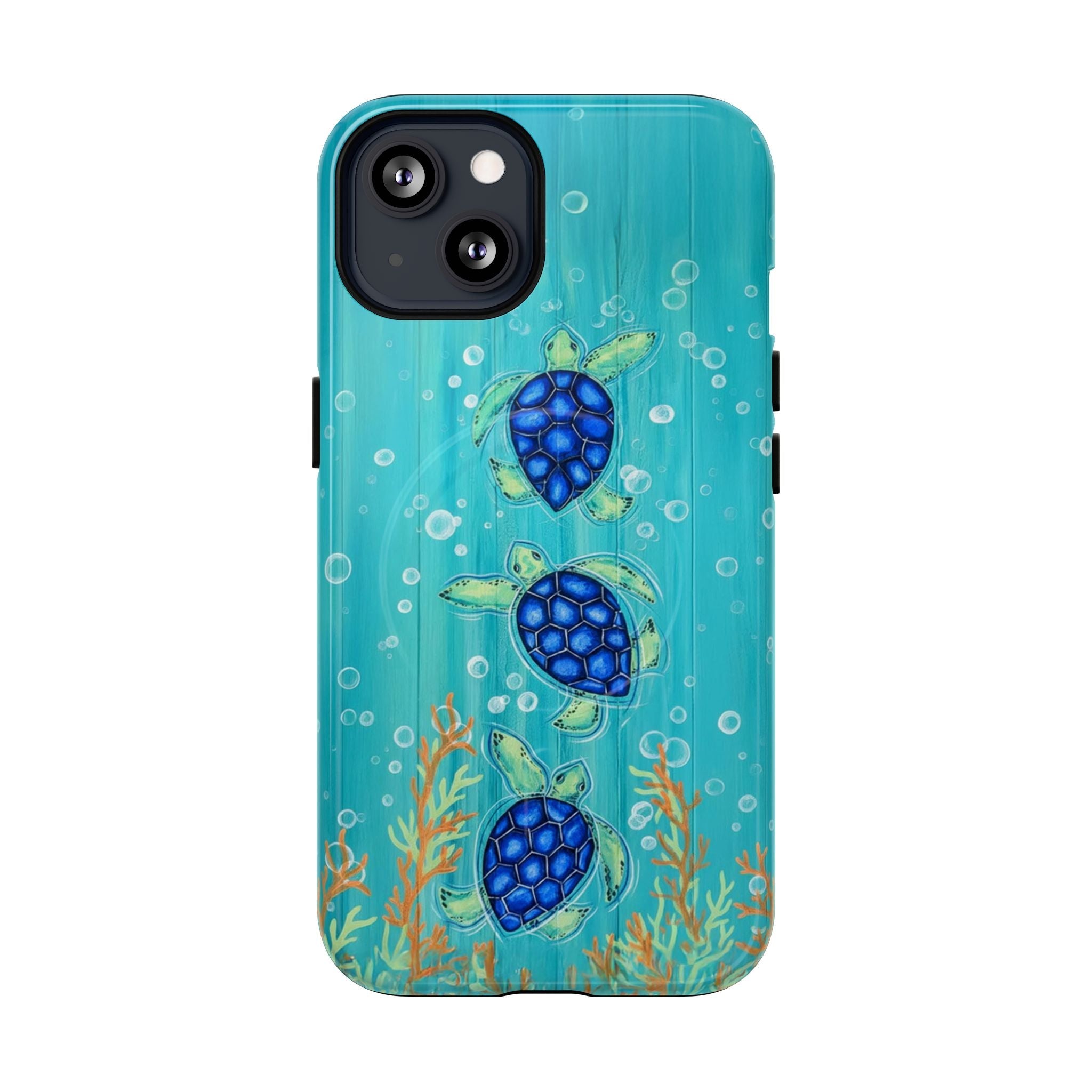 THREE SEA TURTLE MAGNETIC PHONE CASE  - TLTW2804264