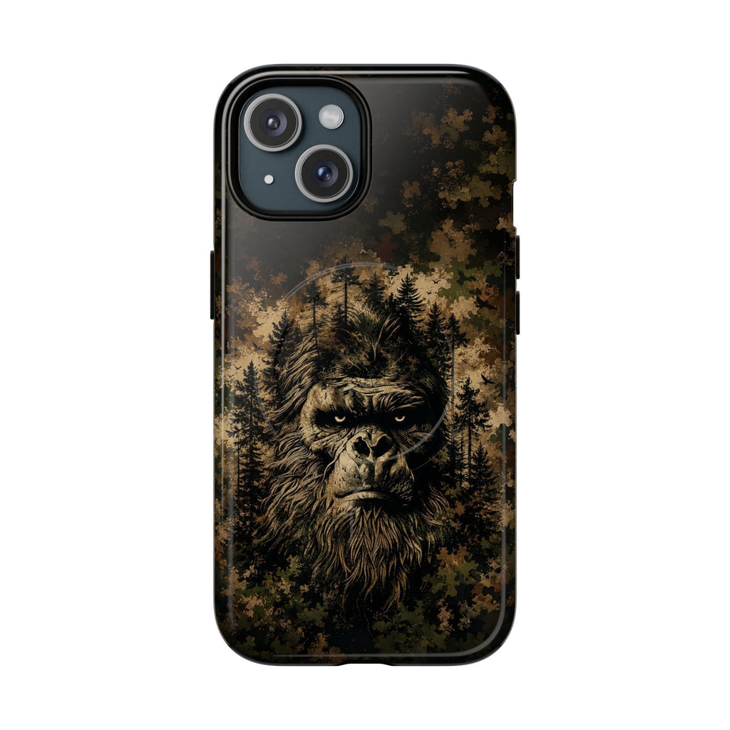 BIGFOOT IN THE FOREST CAMOUFLAGE MAGNETIC PHONE CASE  - TLNT2105264