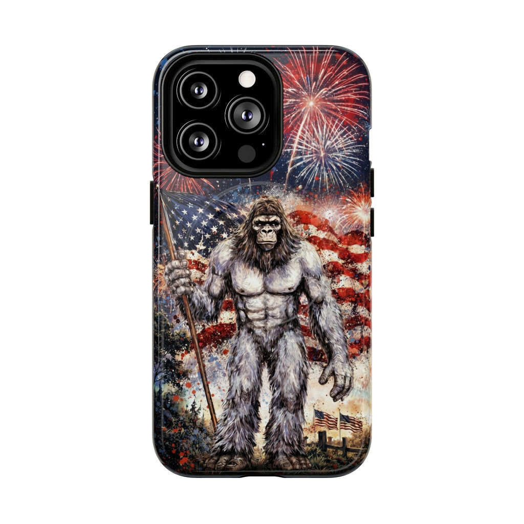 BIGFOOT FIREWORK STARS AND STRIPES MAGNETIC PHONE CASE  - TLNO1905262