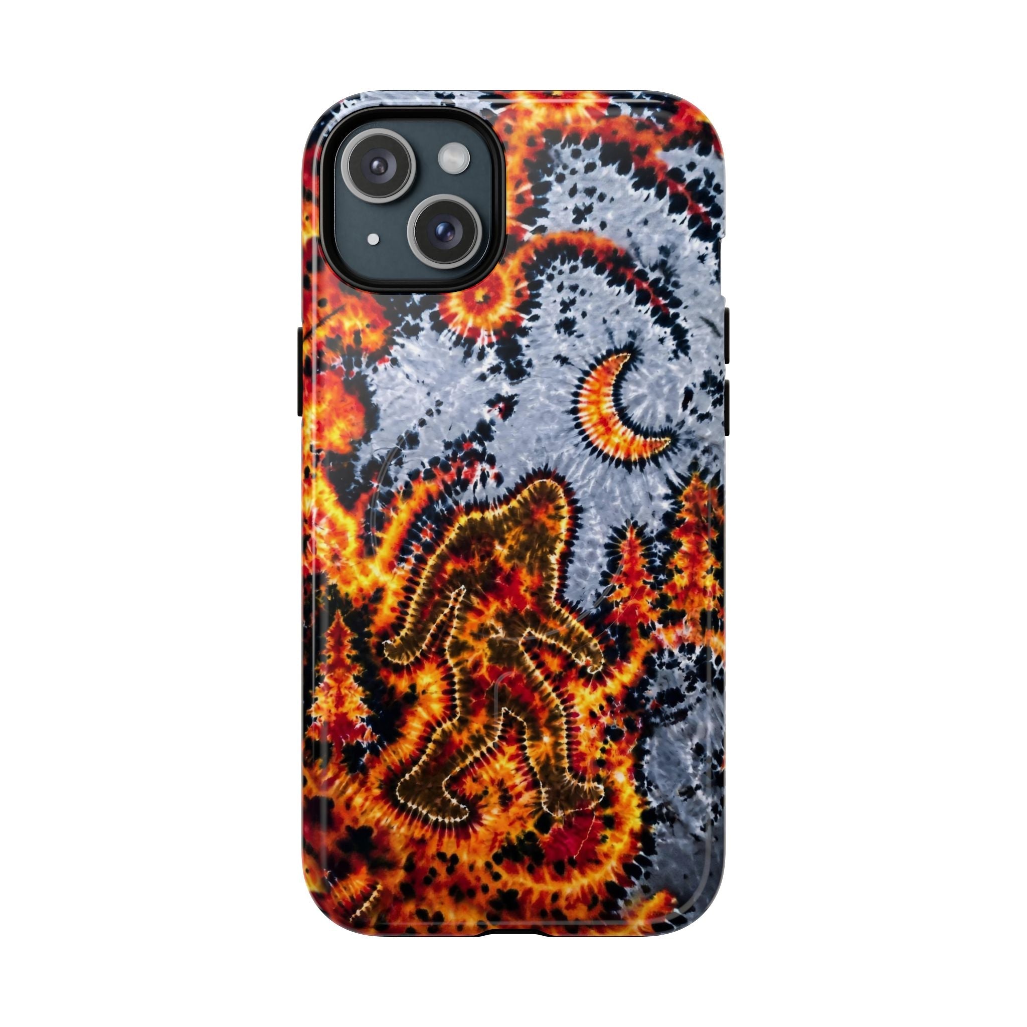 BIGFOOT IN FOREST CRESCENT MOON MAGNETIC PHONE CASE  - TLHG2805264