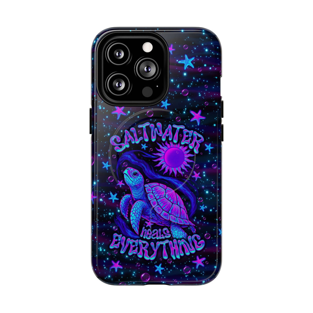 SALTWATER HEALS EVERYTHING TURTLE MAGNETIC PHONE CASE  - TLNO1304262