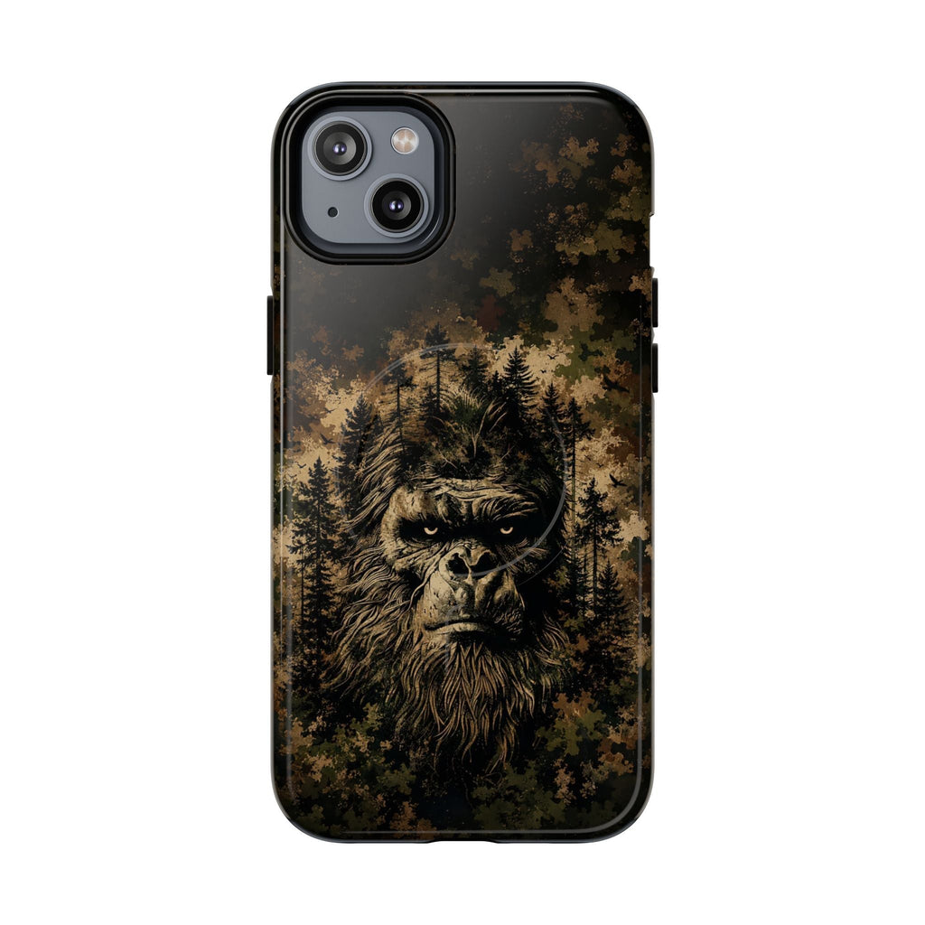BIGFOOT IN THE FOREST CAMOUFLAGE MAGNETIC PHONE CASE  - TLNT2105264