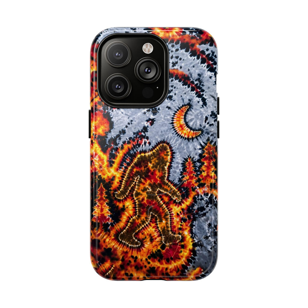 BIGFOOT IN FOREST CRESCENT MOON MAGNETIC PHONE CASE  - TLHG2805264