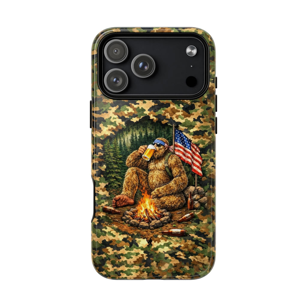 BIGFOOT CAMPFIRE CAMOUFLAGE MAGNETIC PHONE CASE   - TLHN1604264