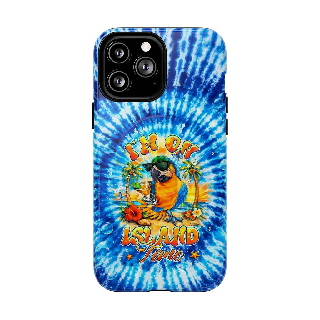 I'M ON ISLAND TIME PARROT  MAGNETIC PHONE CASE  - TLHG1604261