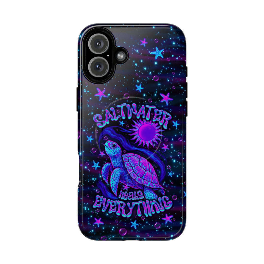 SALTWATER HEALS EVERYTHING TURTLE MAGNETIC PHONE CASE  - TLNO1304262