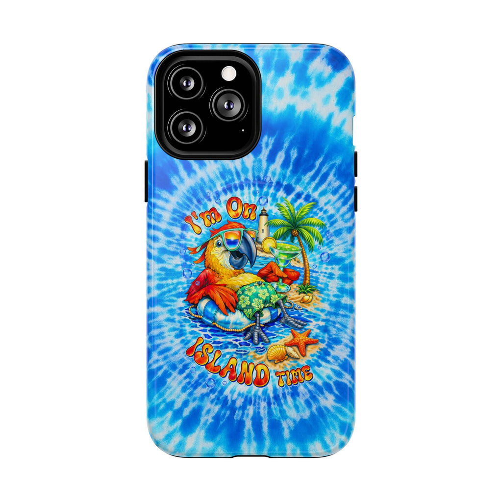 I'M ON ISLAND TIME PARROT SWIRL MAGNETIC PHONE CASE   - TLTW1304262