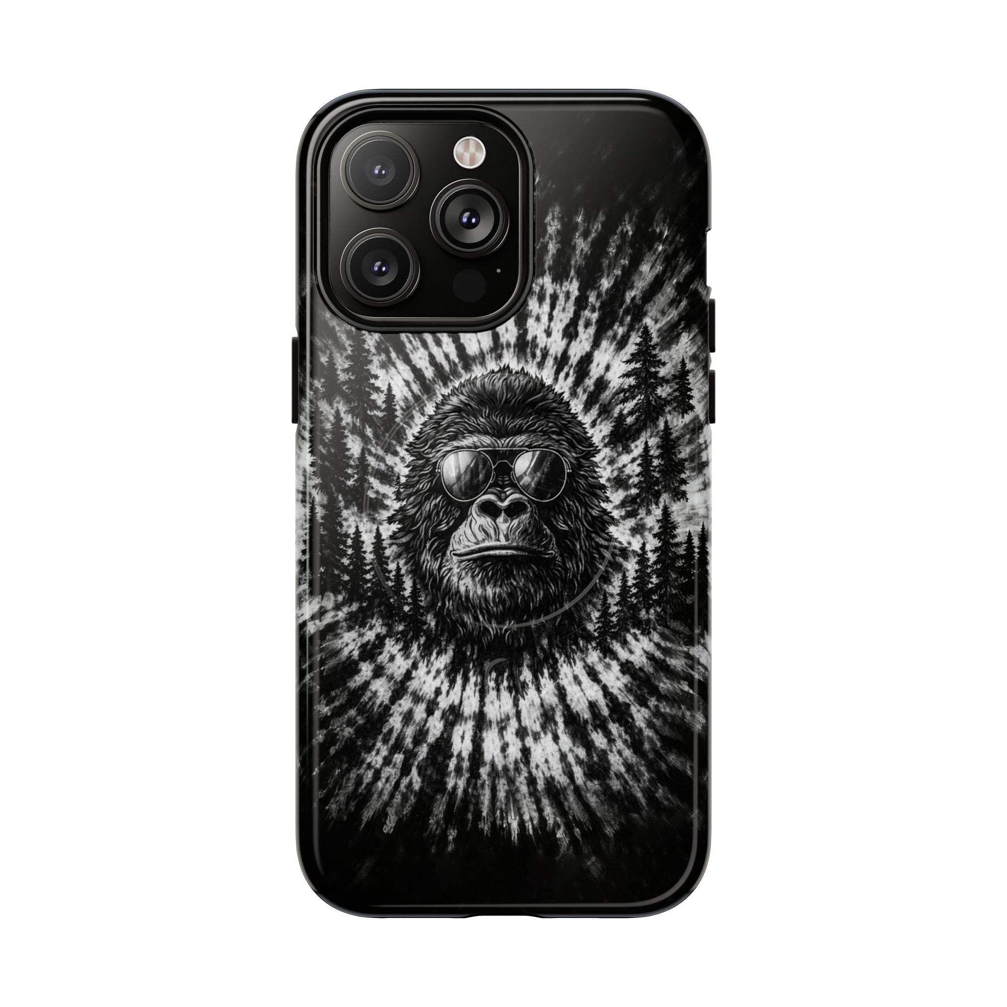 BIGFOOT BLACK & WHITE SWIRL MAGNETIC PHONE CASE  - TLTW2205262