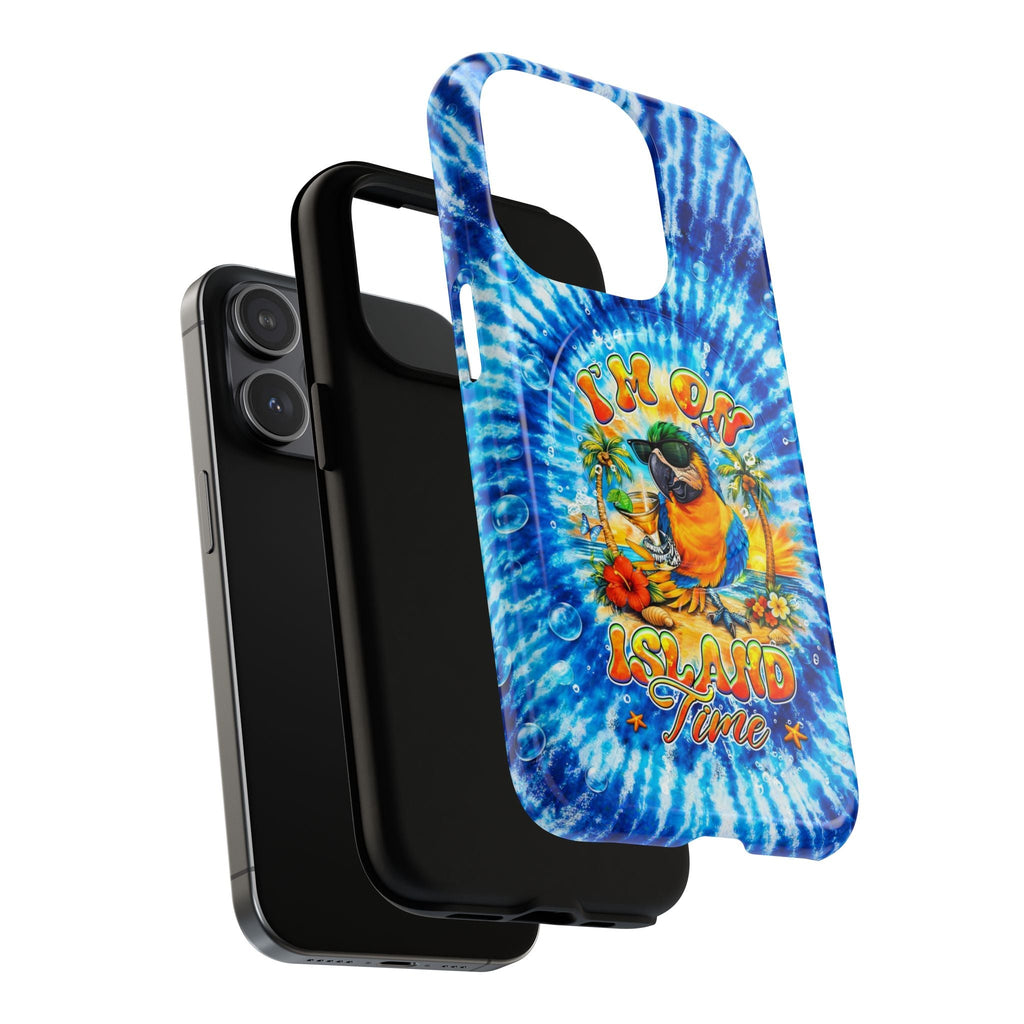 I'M ON ISLAND TIME PARROT  MAGNETIC PHONE CASE  - TLHG1604261