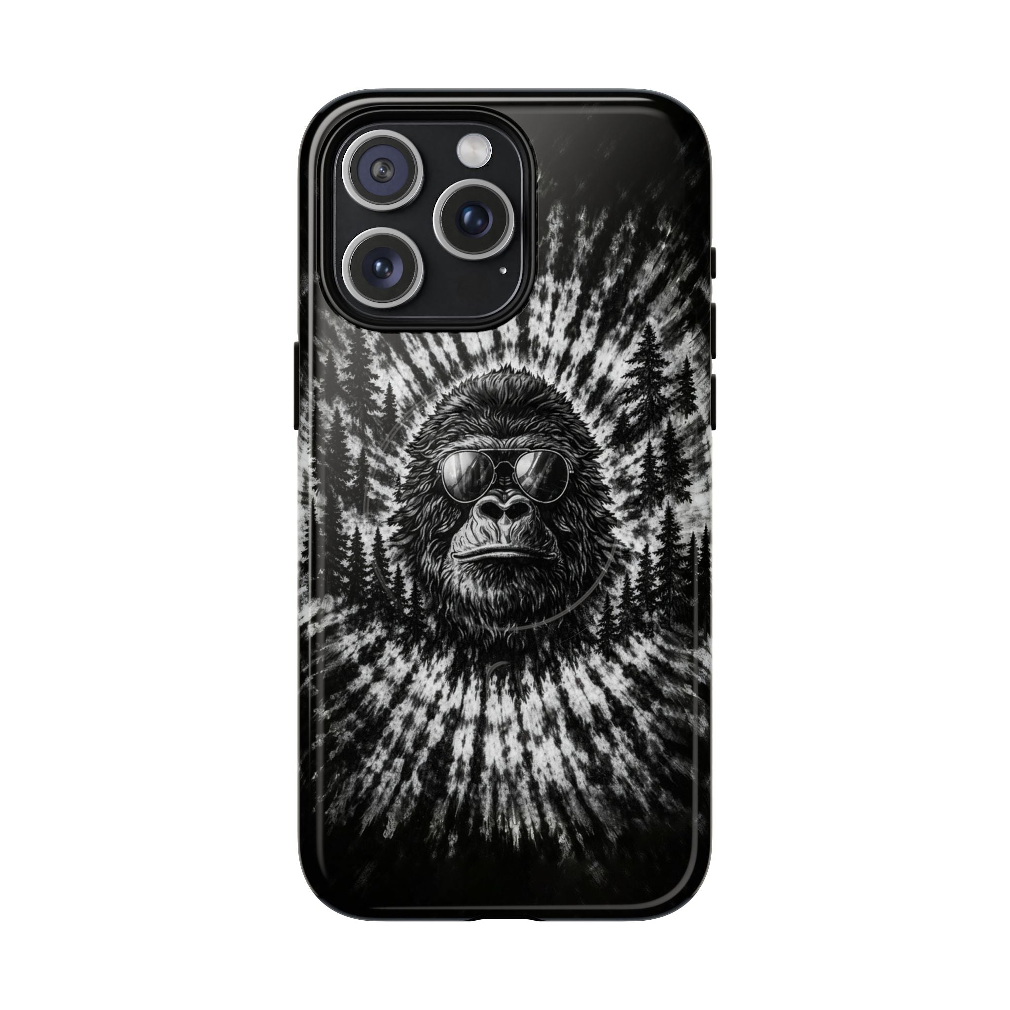 BIGFOOT BLACK & WHITE SWIRL MAGNETIC PHONE CASE  - TLTW2205262