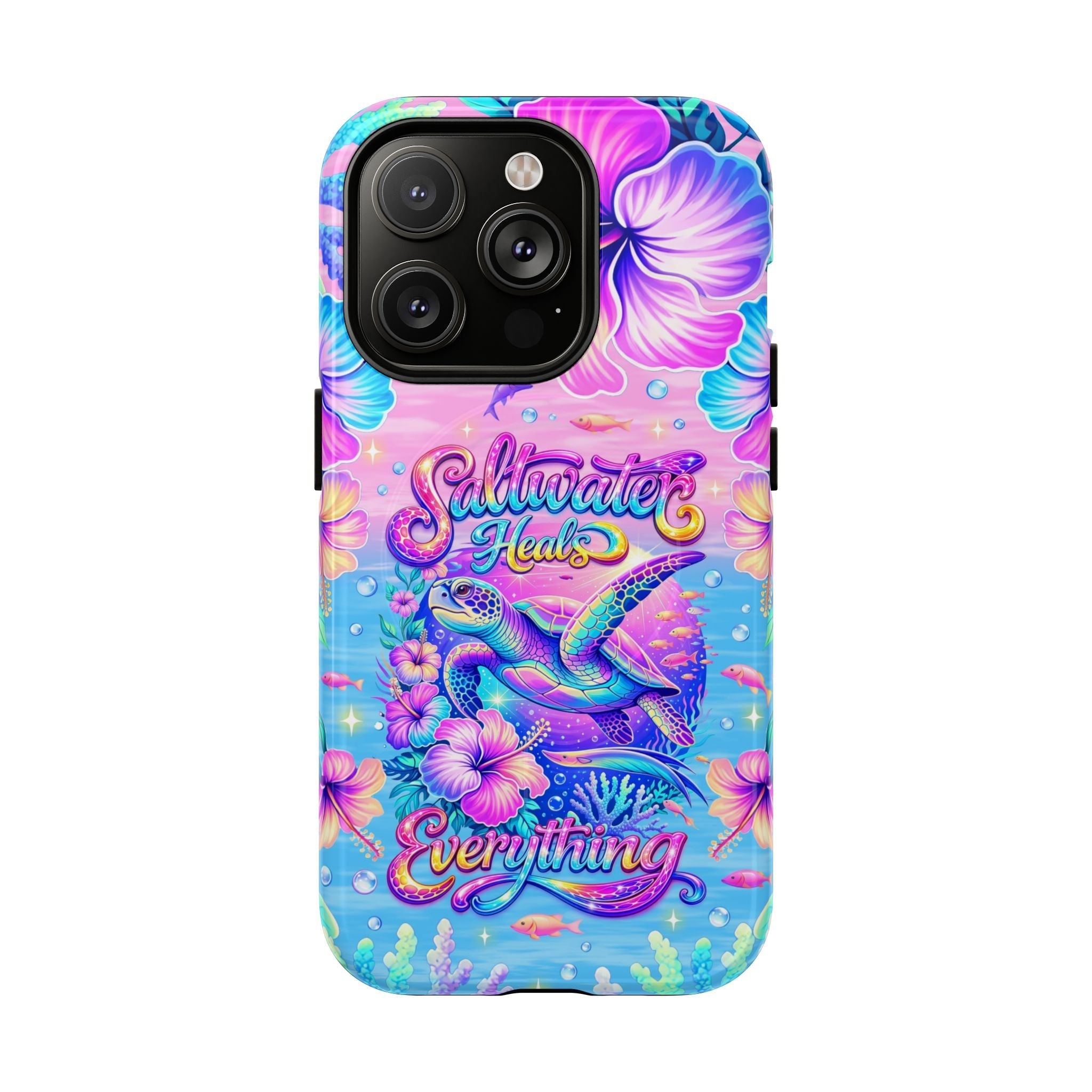 SALTWATER HEALS EVERYTHING TURTLE MAGNETIC  PHONE CASE    - TLNT1104264