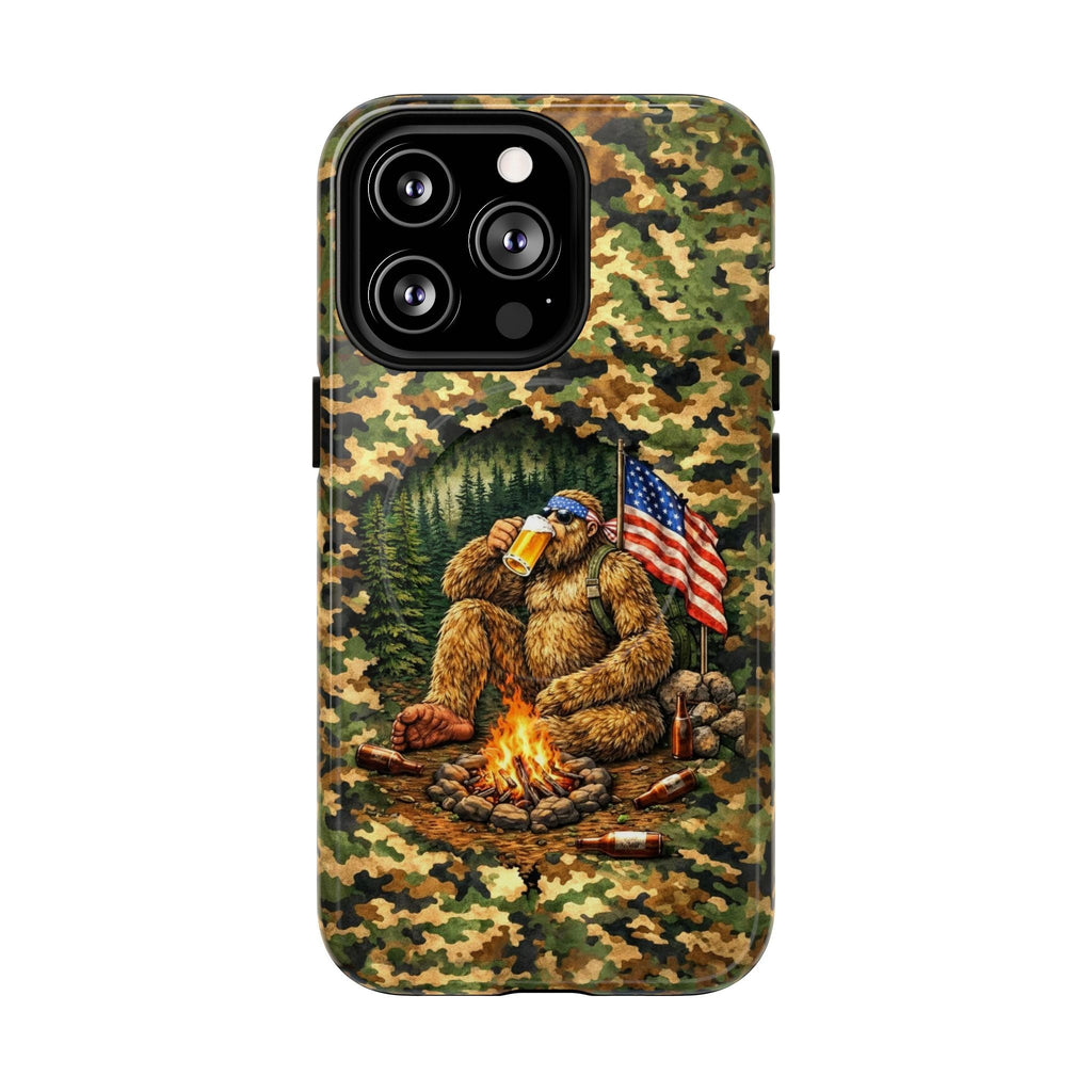 BIGFOOT CAMPFIRE CAMOUFLAGE MAGNETIC PHONE CASE   - TLHN1604264