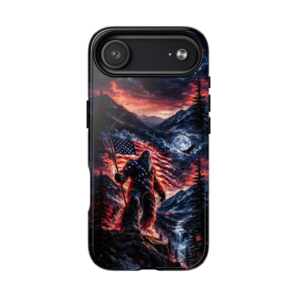 BIGFOOT WITH FLAG MAGNETIC  PHONE CASE - TLHG0405266