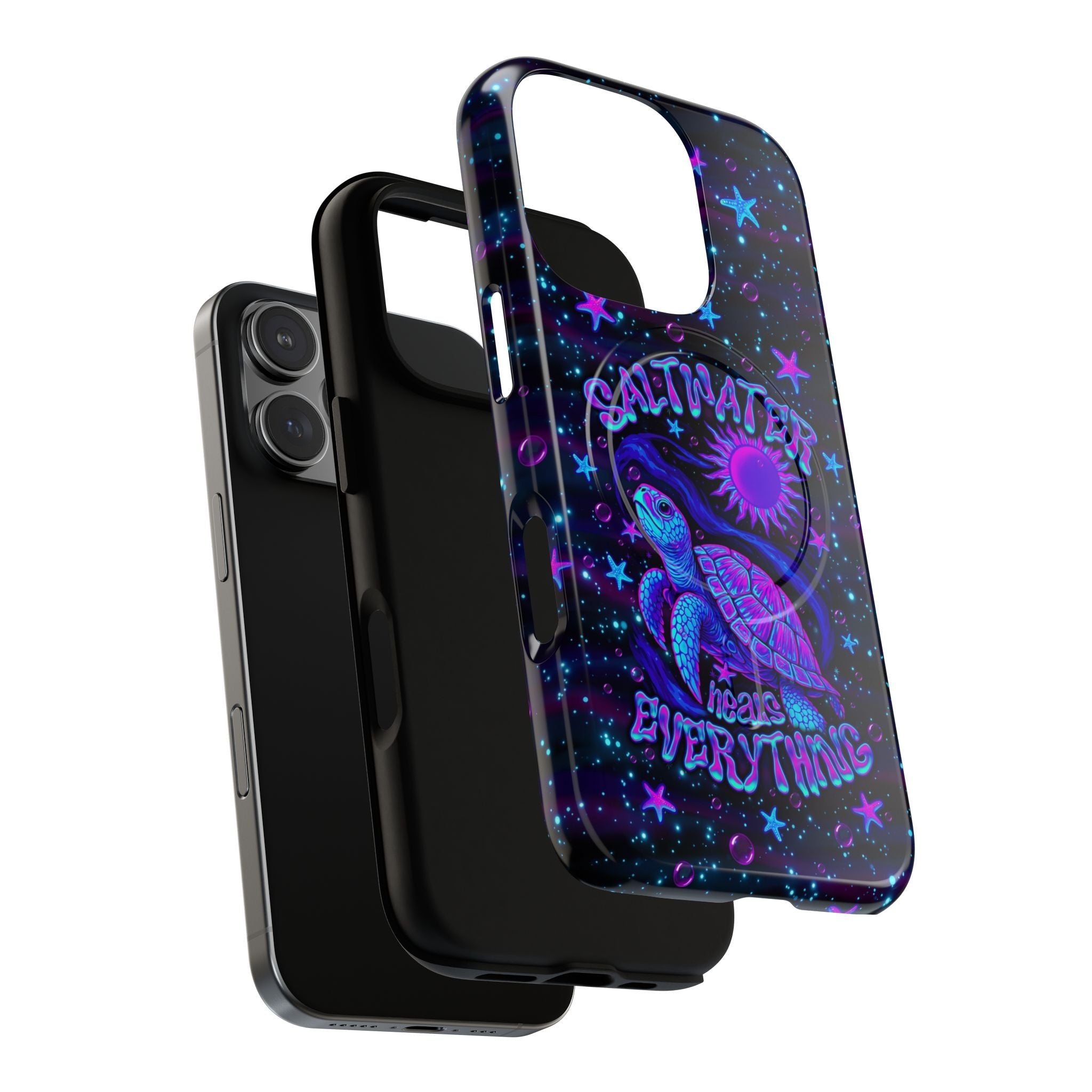 SALTWATER HEALS EVERYTHING TURTLE MAGNETIC PHONE CASE  - TLNO1304262