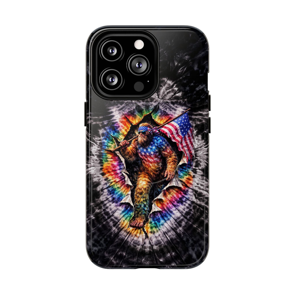 BIGFOOT WITH FLAG SWIRL MAGNETIC  PHONE CASE  - TLTW1905264