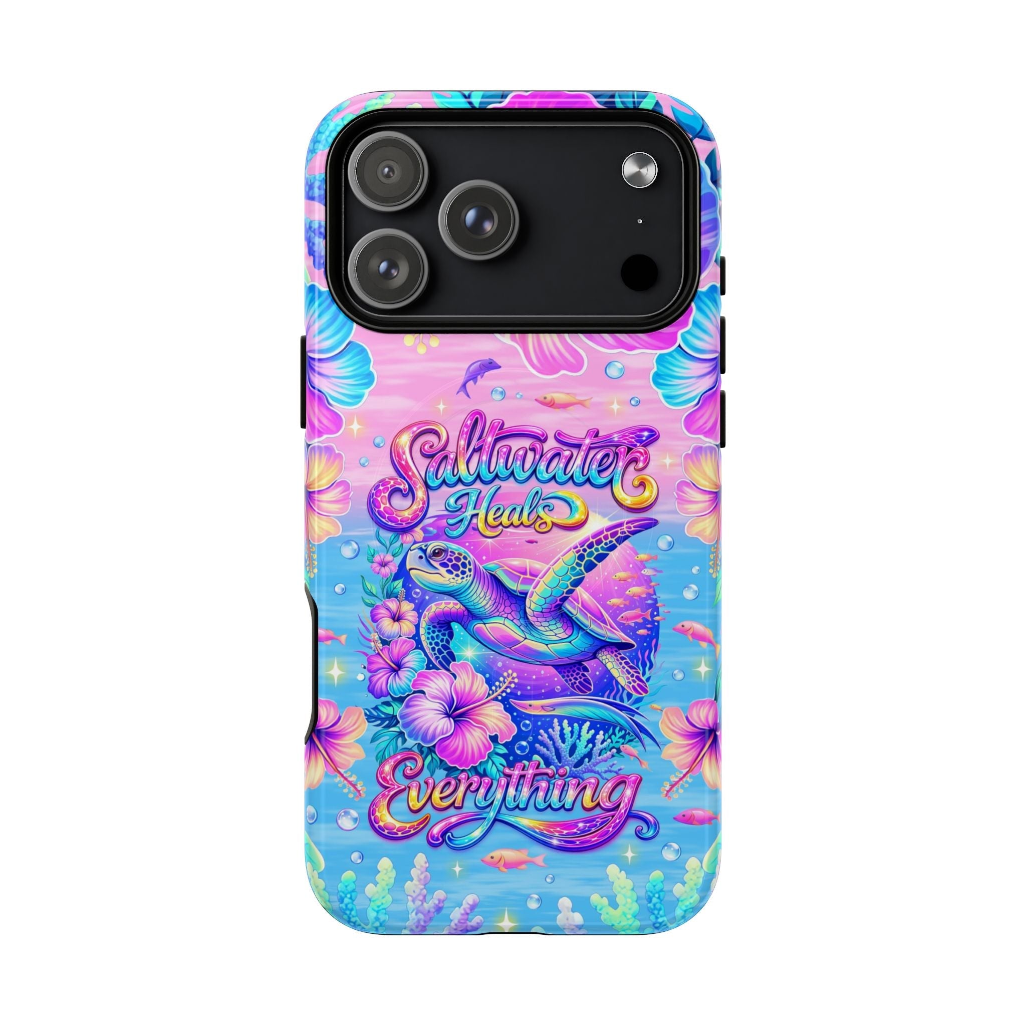 SALTWATER HEALS EVERYTHING TURTLE MAGNETIC  PHONE CASE    - TLNT1104264