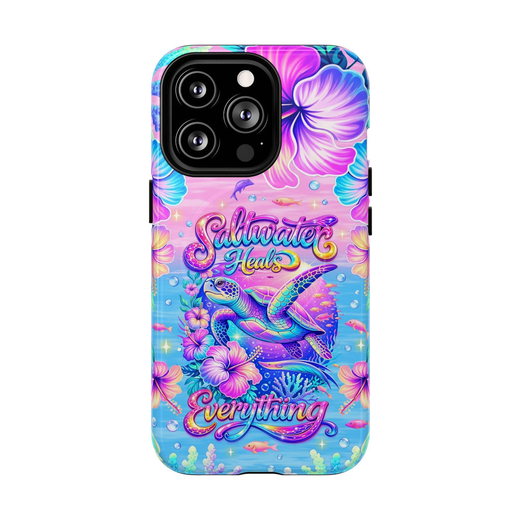 SALTWATER HEALS EVERYTHING TURTLE MAGNETIC  PHONE CASE    - TLNT1104264