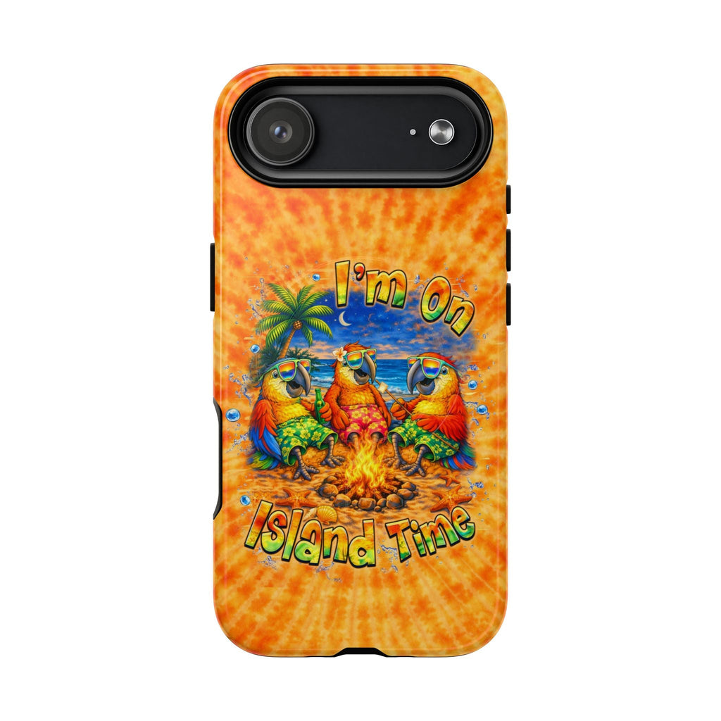 I'M ON ISLAND TIME PARROT SWIRL MAGNETIC  PHONE CASE  - TLHN1405264