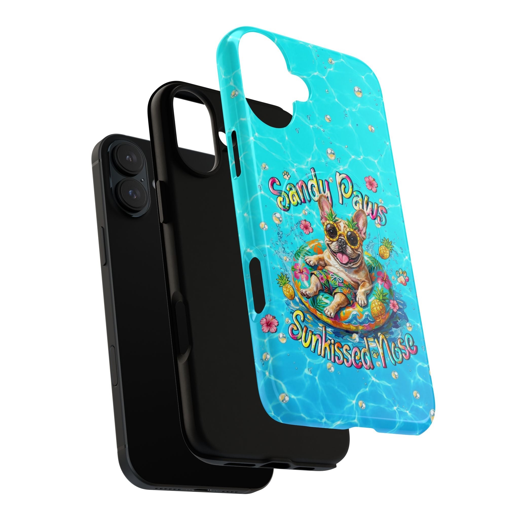 SANDY PAWS SUNKISSED NOSE FRENCH BULLDOG MAGNETIC PHONE CASE  - TLHN2005264