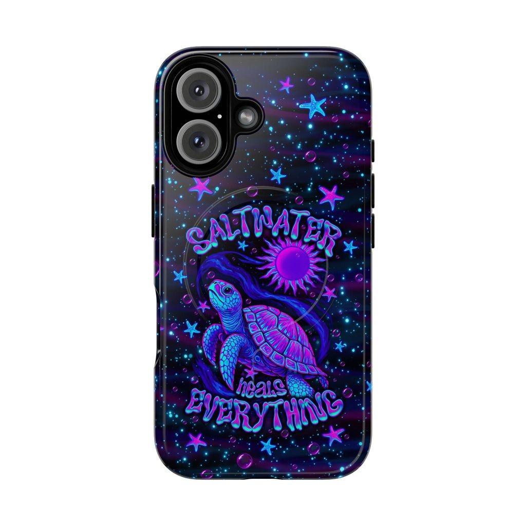 SALTWATER HEALS EVERYTHING TURTLE MAGNETIC PHONE CASE  - TLNO1304262