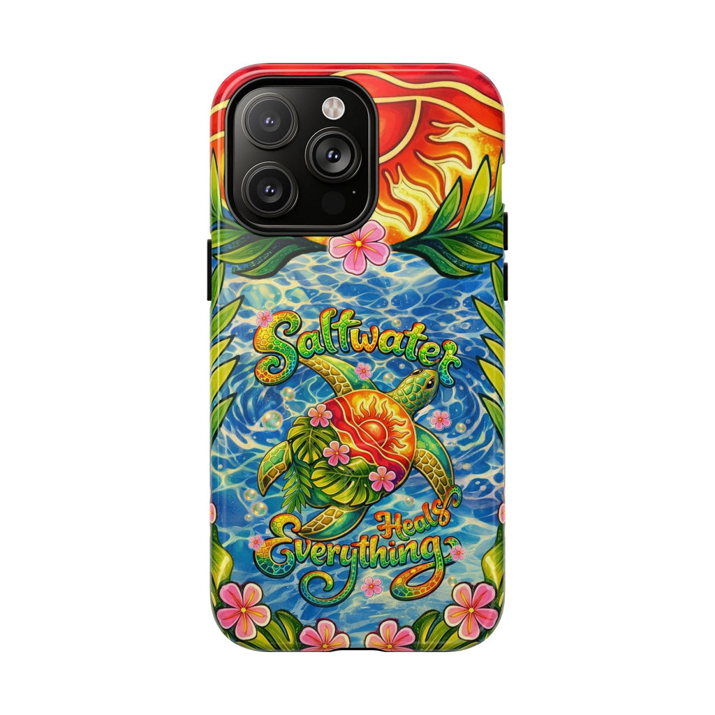 SALTWATER HEALS EVERYTHING TURTLE MAGNETIC PHONE CASE - TLNT1704262