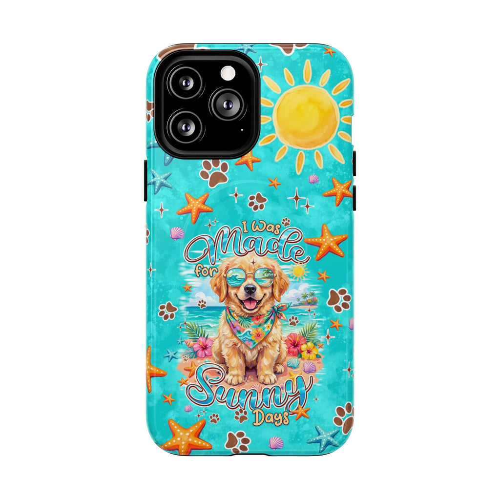 I WAS MADE FOR SUNNY DAYS GOLDEN RETRIEVER DOG MAGNETIC PHONE CASE - TYPQ0206261