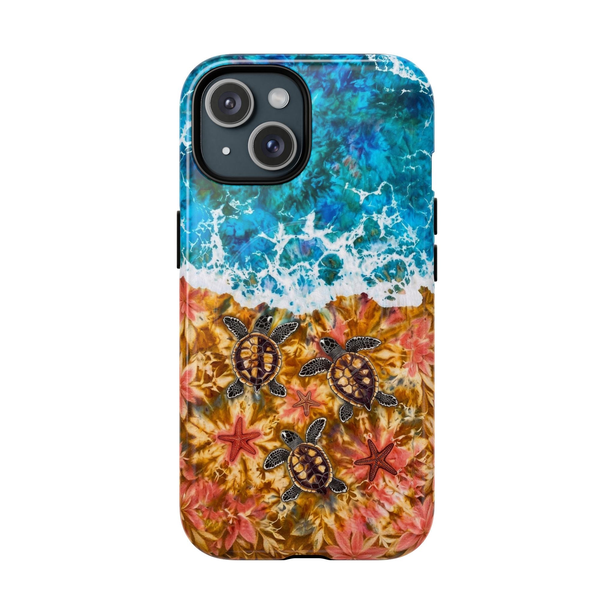 SEA TURTLE SALTY WAVES MAGNETIC PHONE CASE  - TLHG1405264
