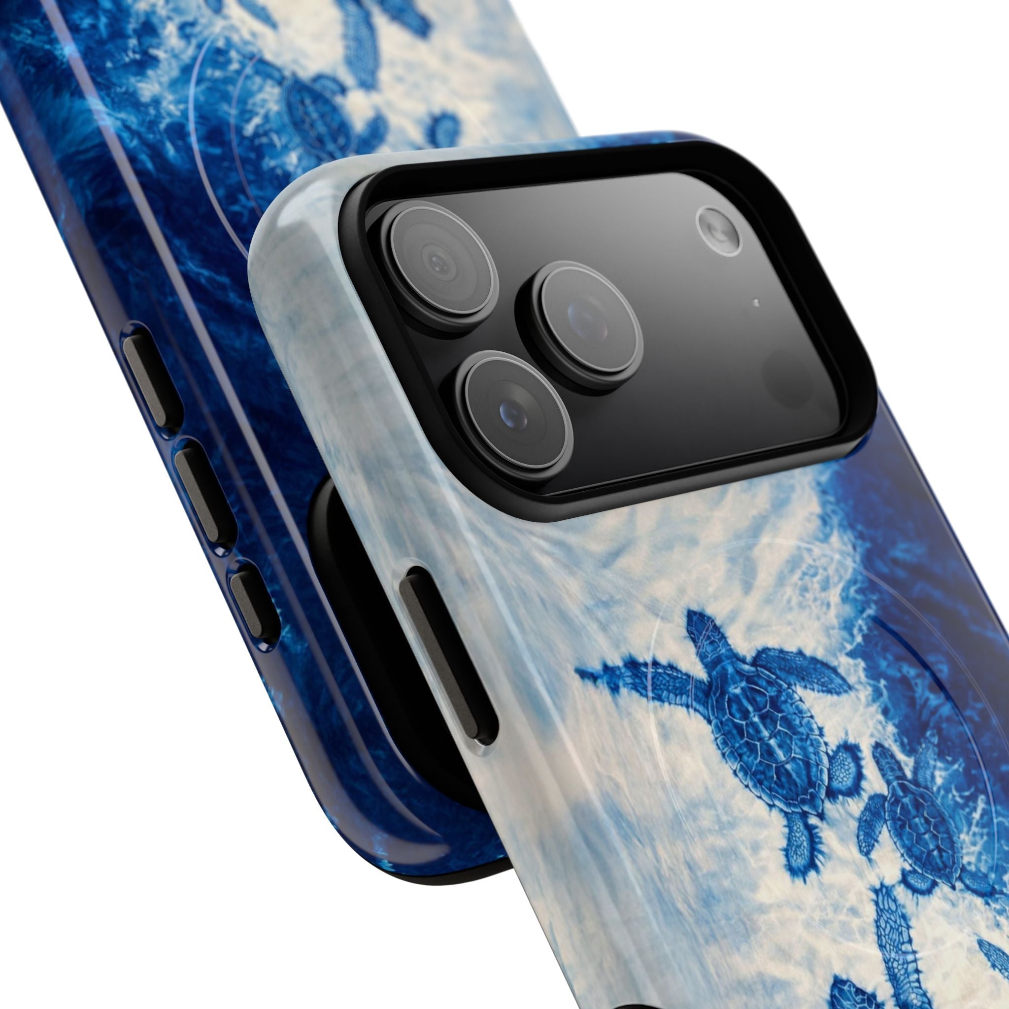 SEA TURTLE FAMILY WAVES MAGNETIC PHONE CASE  - TLTW1704264