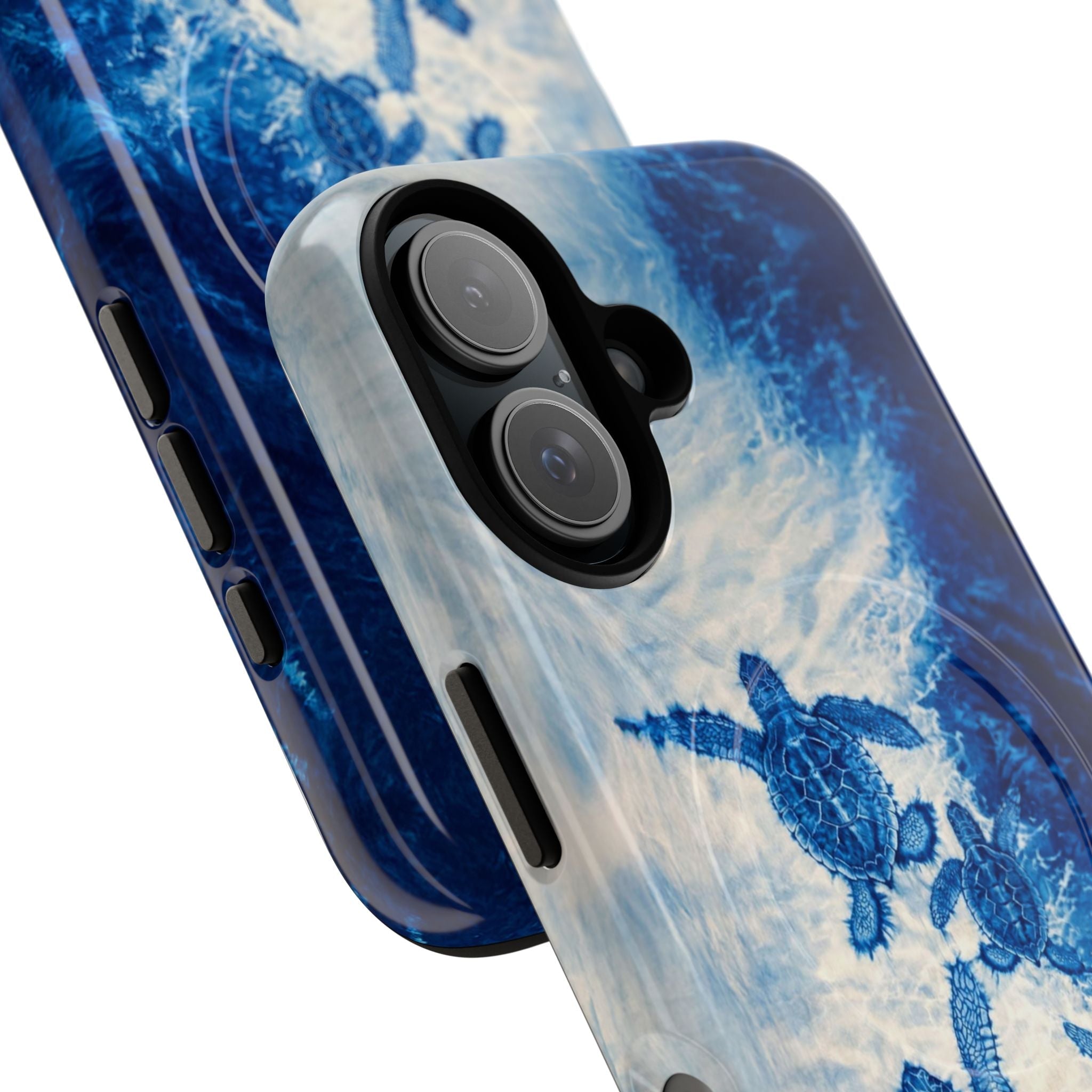 SEA TURTLE FAMILY WAVES MAGNETIC PHONE CASE  - TLTW1704264