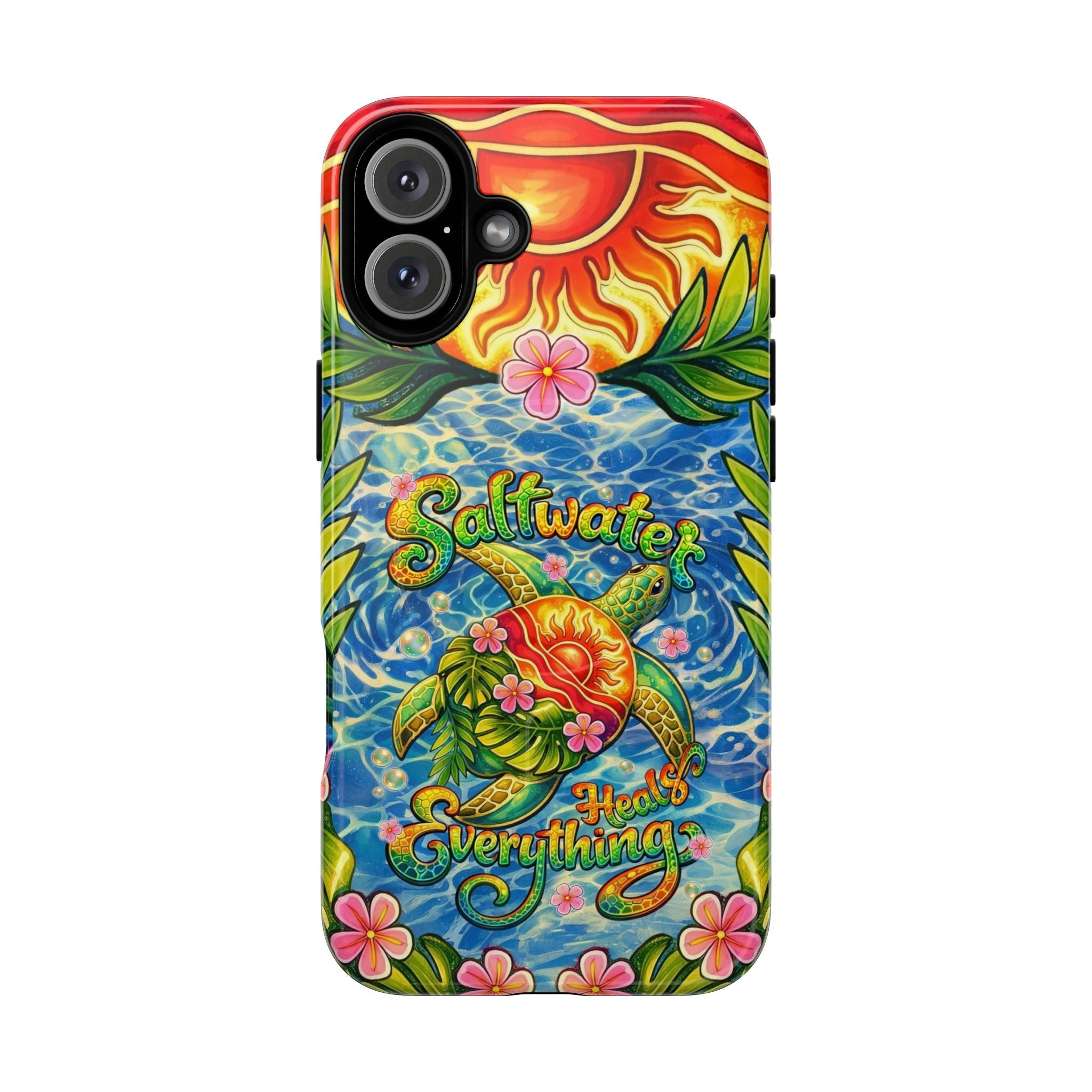 SALTWATER HEALS EVERYTHING TURTLE MAGNETIC PHONE CASE - TLNT1704262