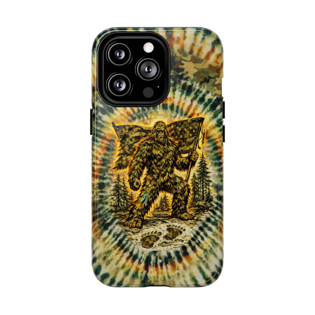 BIGFOOT WITH FLAG CAMOUFLAGE MAGNETIC  PHONE CASE  - TLTW0705262