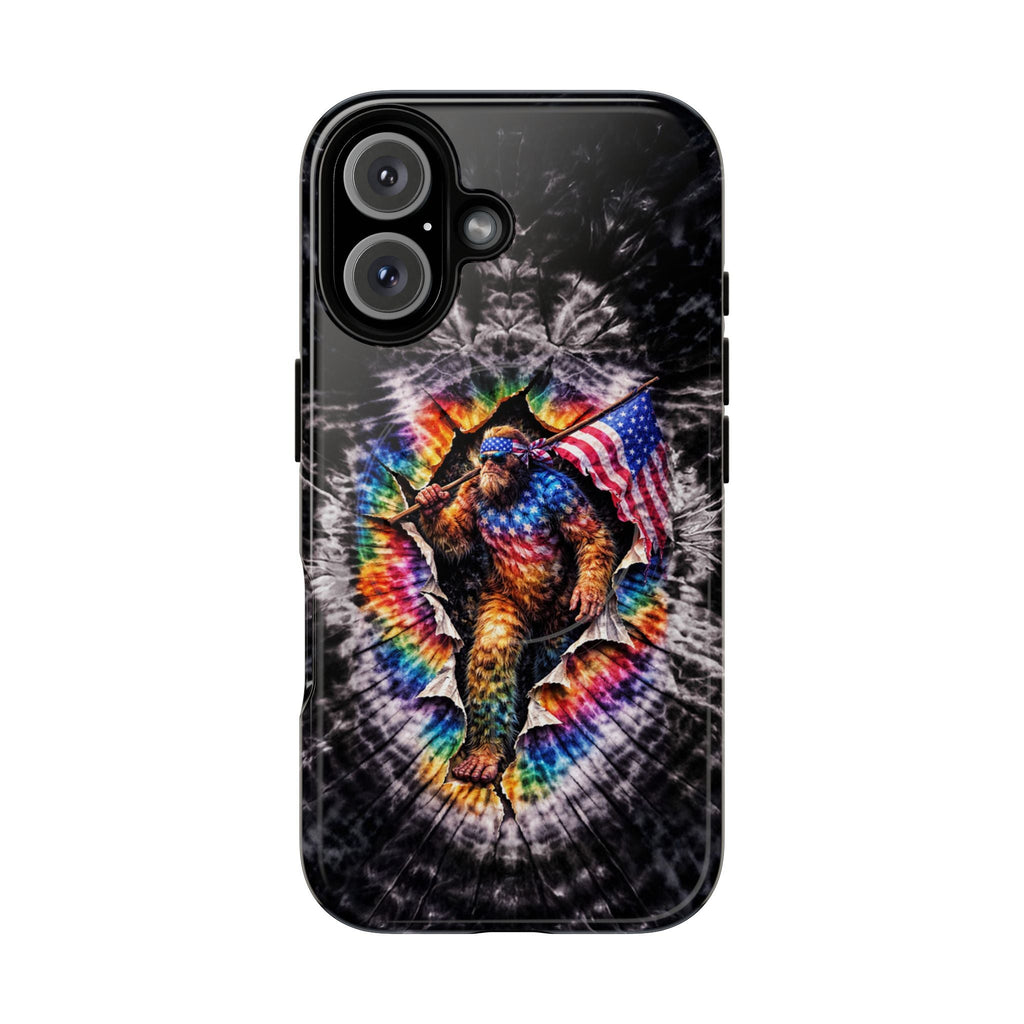 BIGFOOT WITH FLAG SWIRL MAGNETIC  PHONE CASE  - TLTW1905264