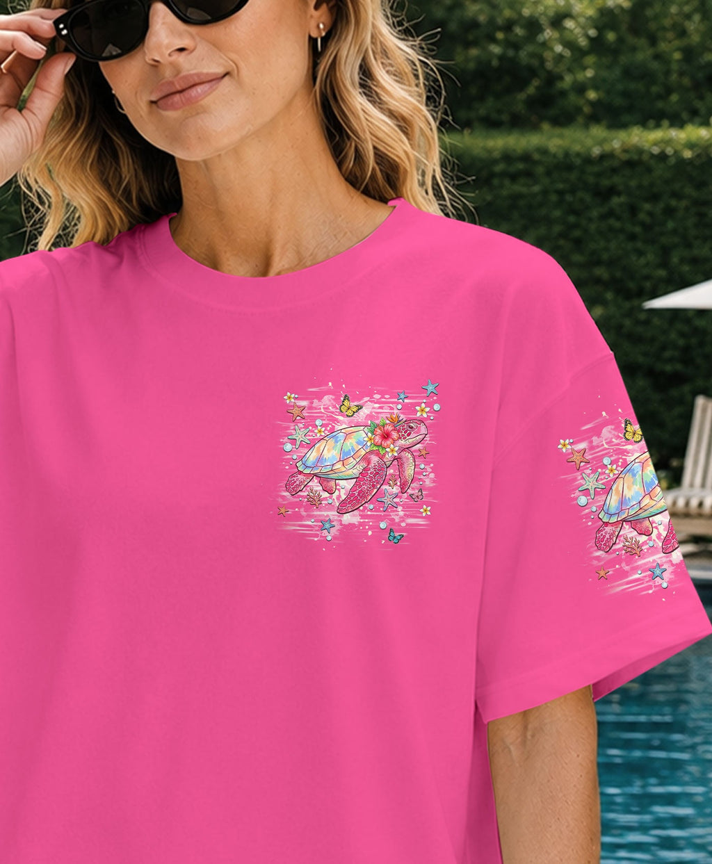 TURTLE KISSES STARFISH WISHES ALL OVER PRINT -  TLHN1606264
