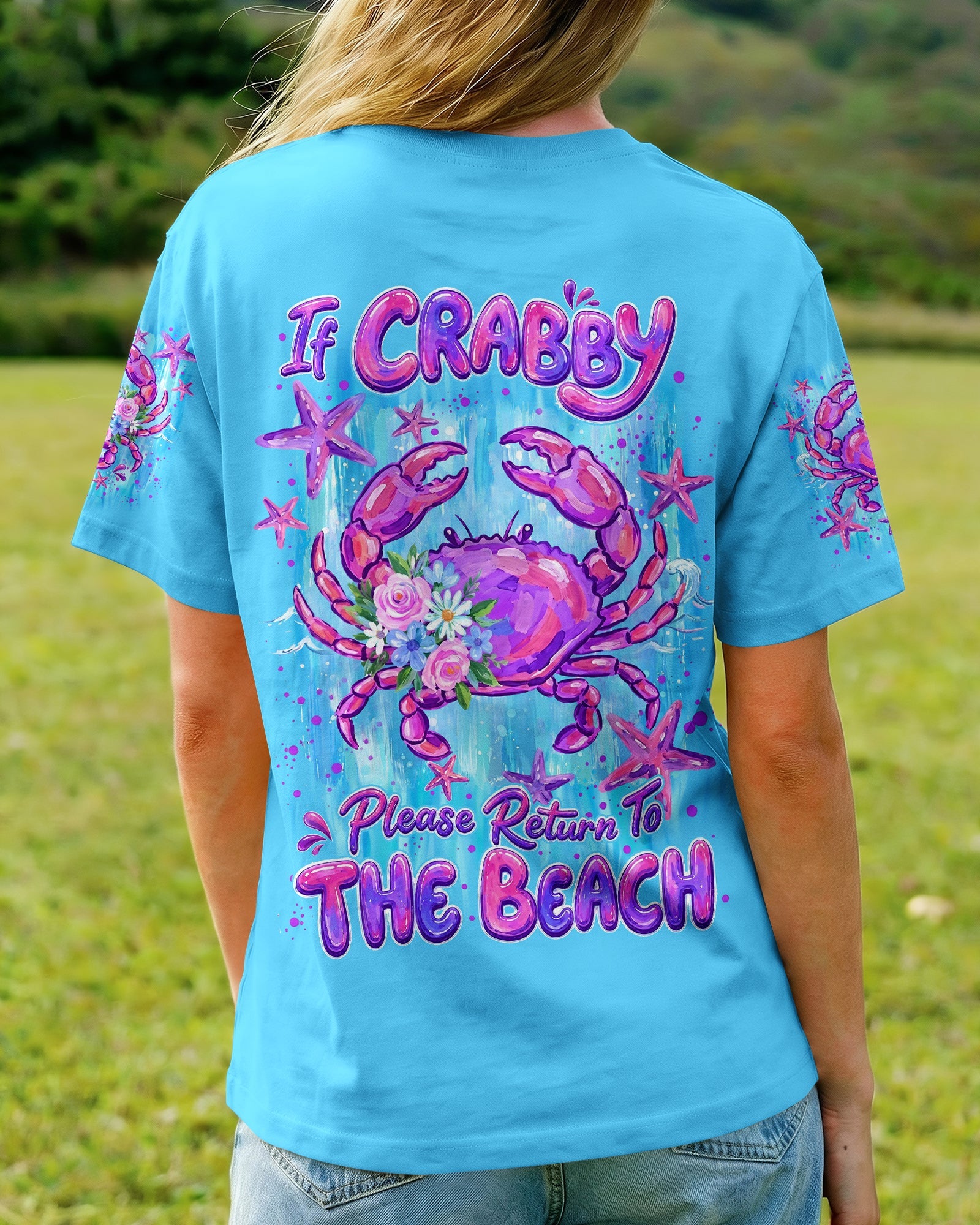 IF CRABBY PLEASE RETURN TO BEACH ALL OVER PRINT - TYLN1307262