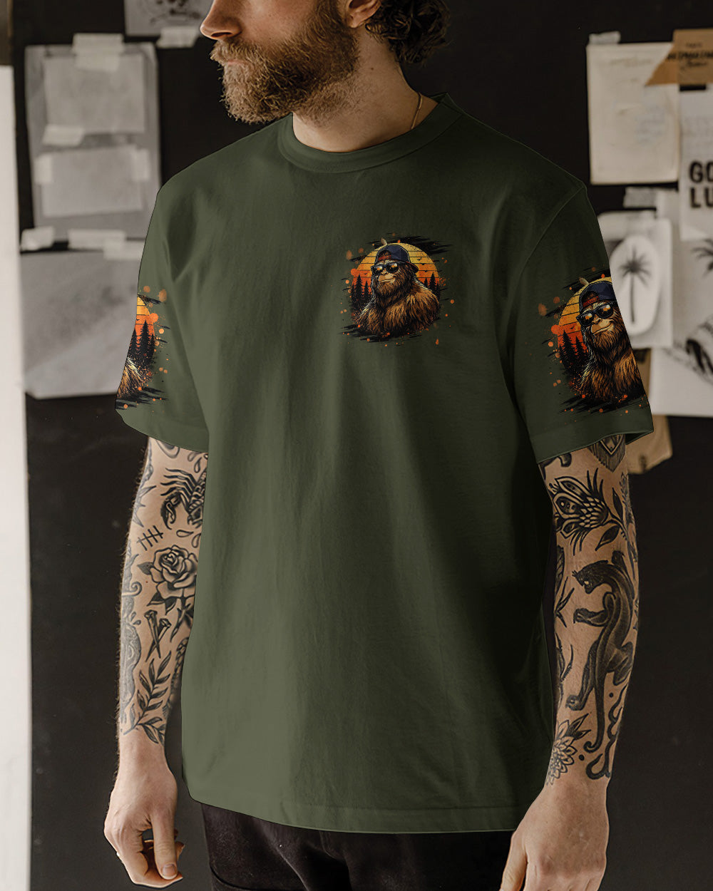 DADSQUATCH BIGFOOT ALL OVER PRINT - TLHG2905262