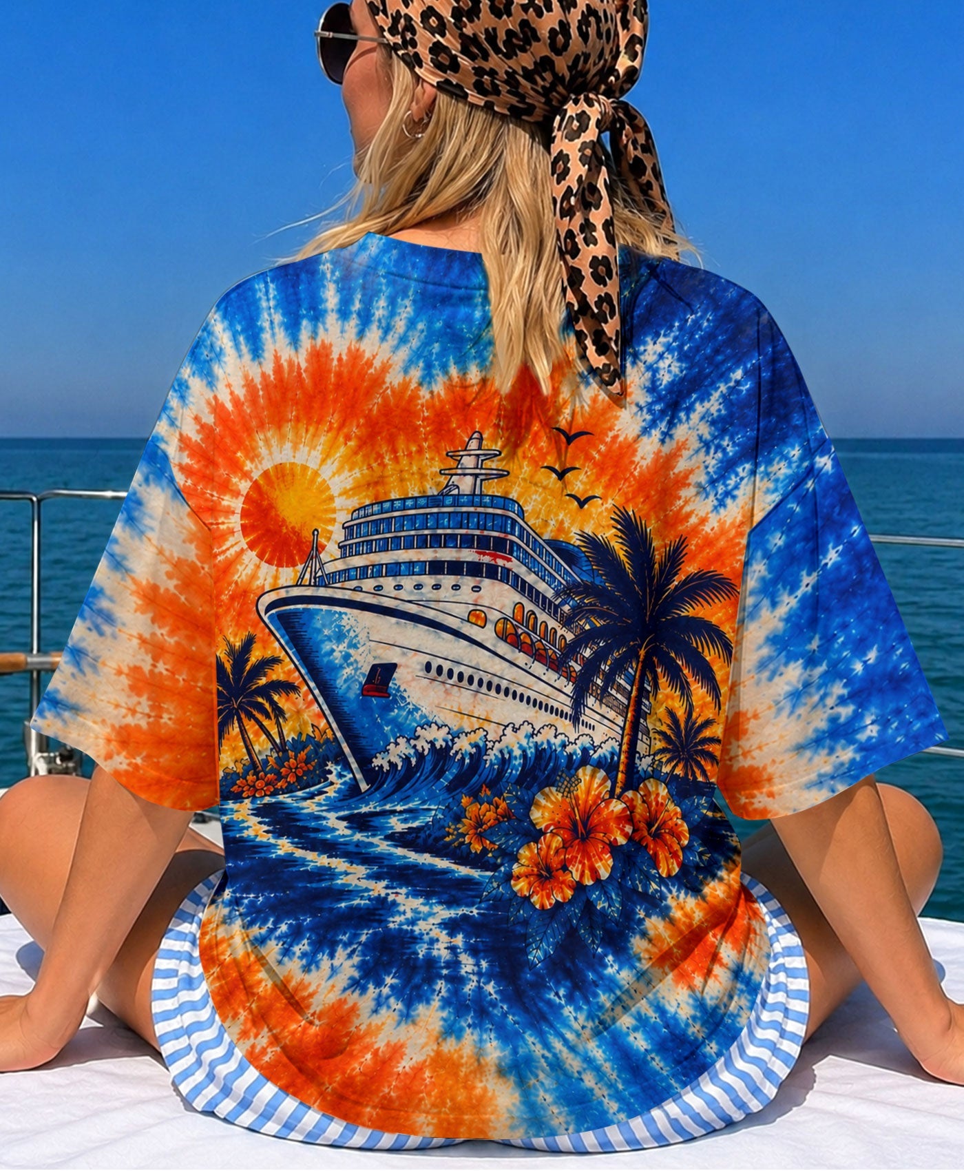 TROPICAL CRUISE SUNSET BURST ALL OVER PRINT  - TLHN0607261