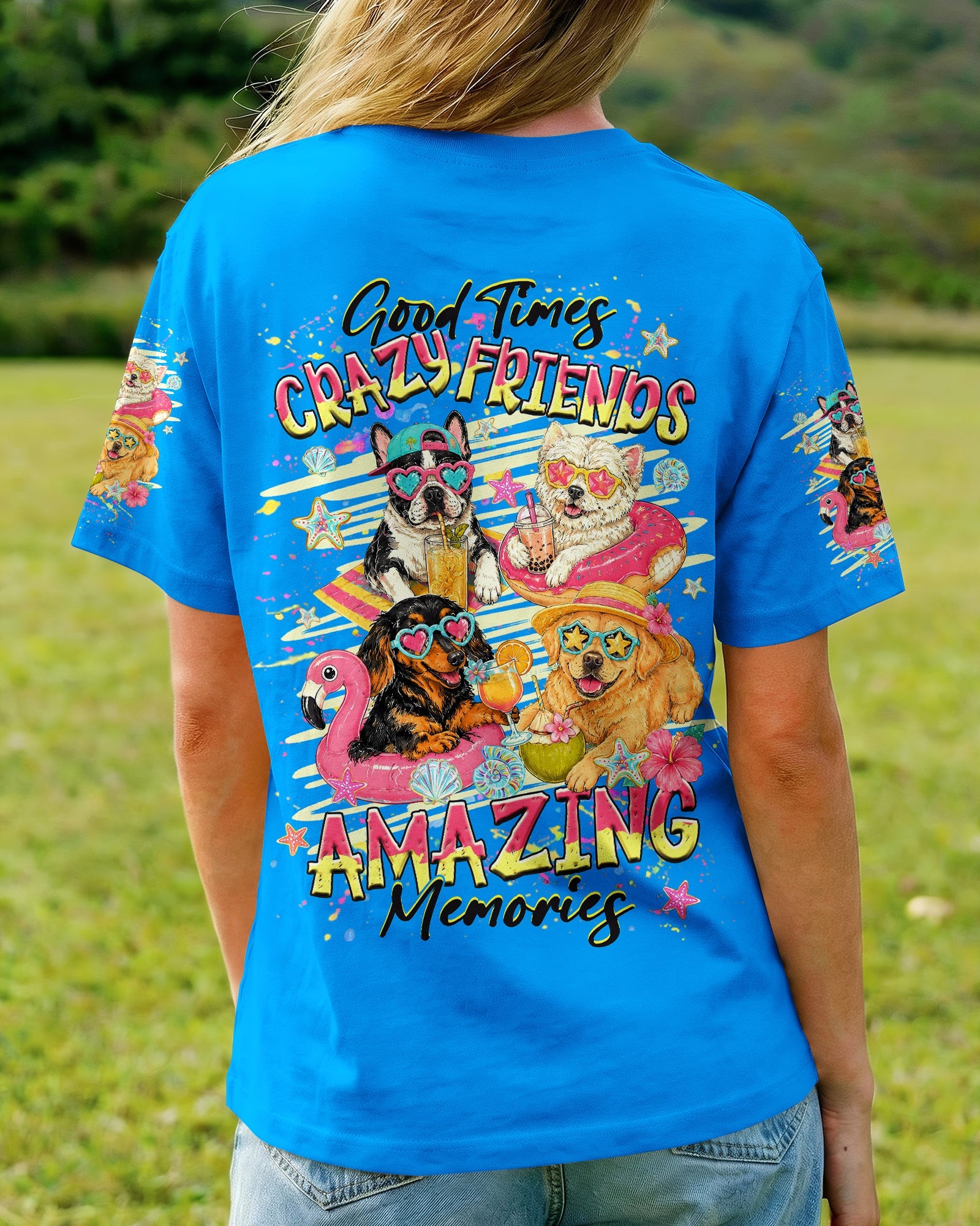 GOOD TIMES CRAZY FRIEND DOG  ALL OVER PRINT - TLHG2505263