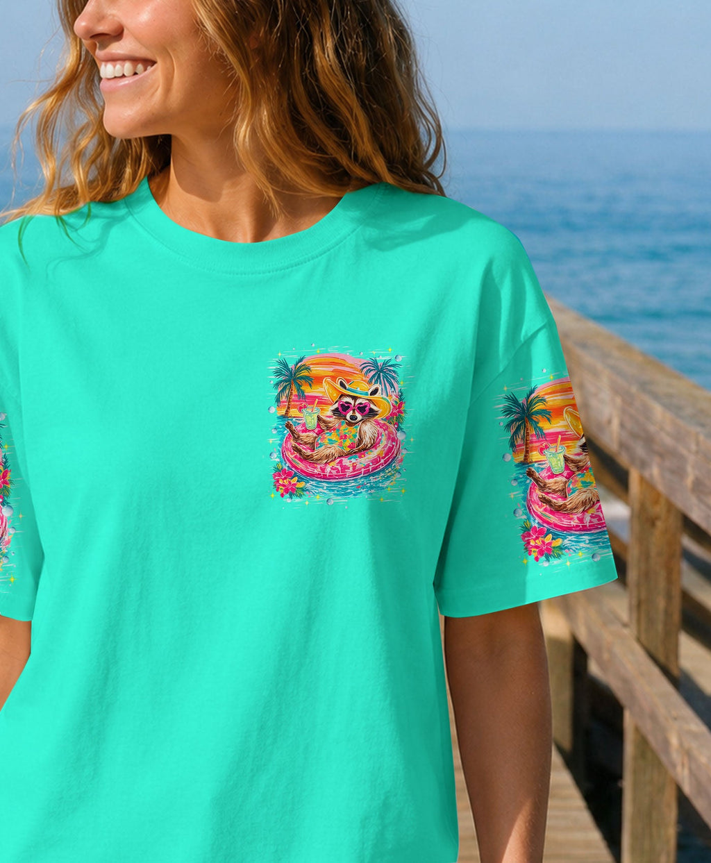 HOTTER THAN A HOOCHIE COOCHIE RACCOON ALL OVER PRINT - TLHN1905263