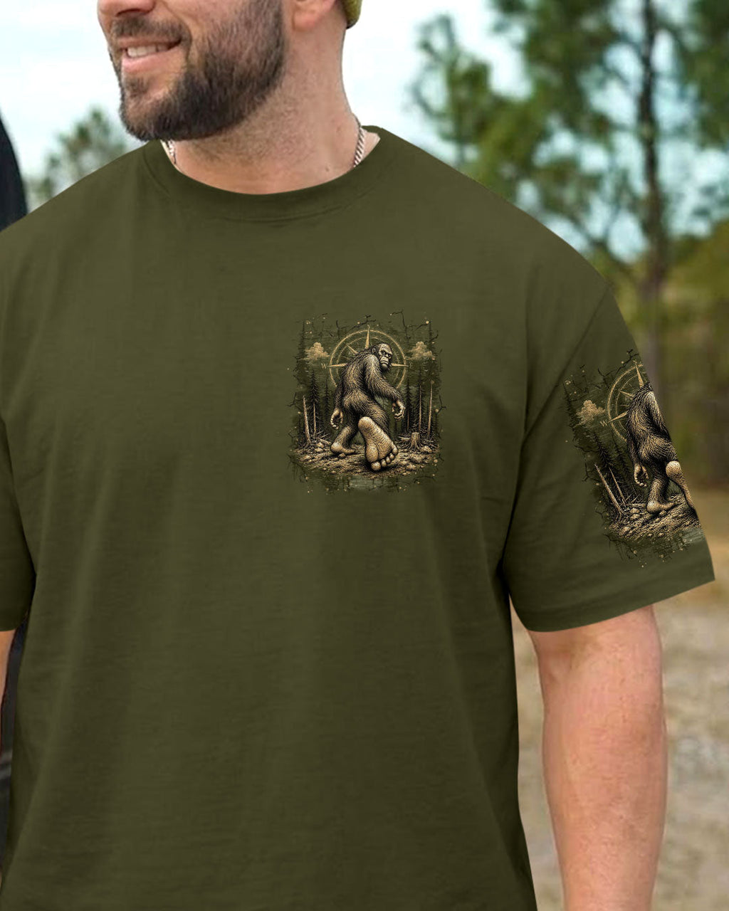 NOT ALL WHO WANDER ARE LOST BIGFOOT ALL OVER PRINT  - TLHN2905261