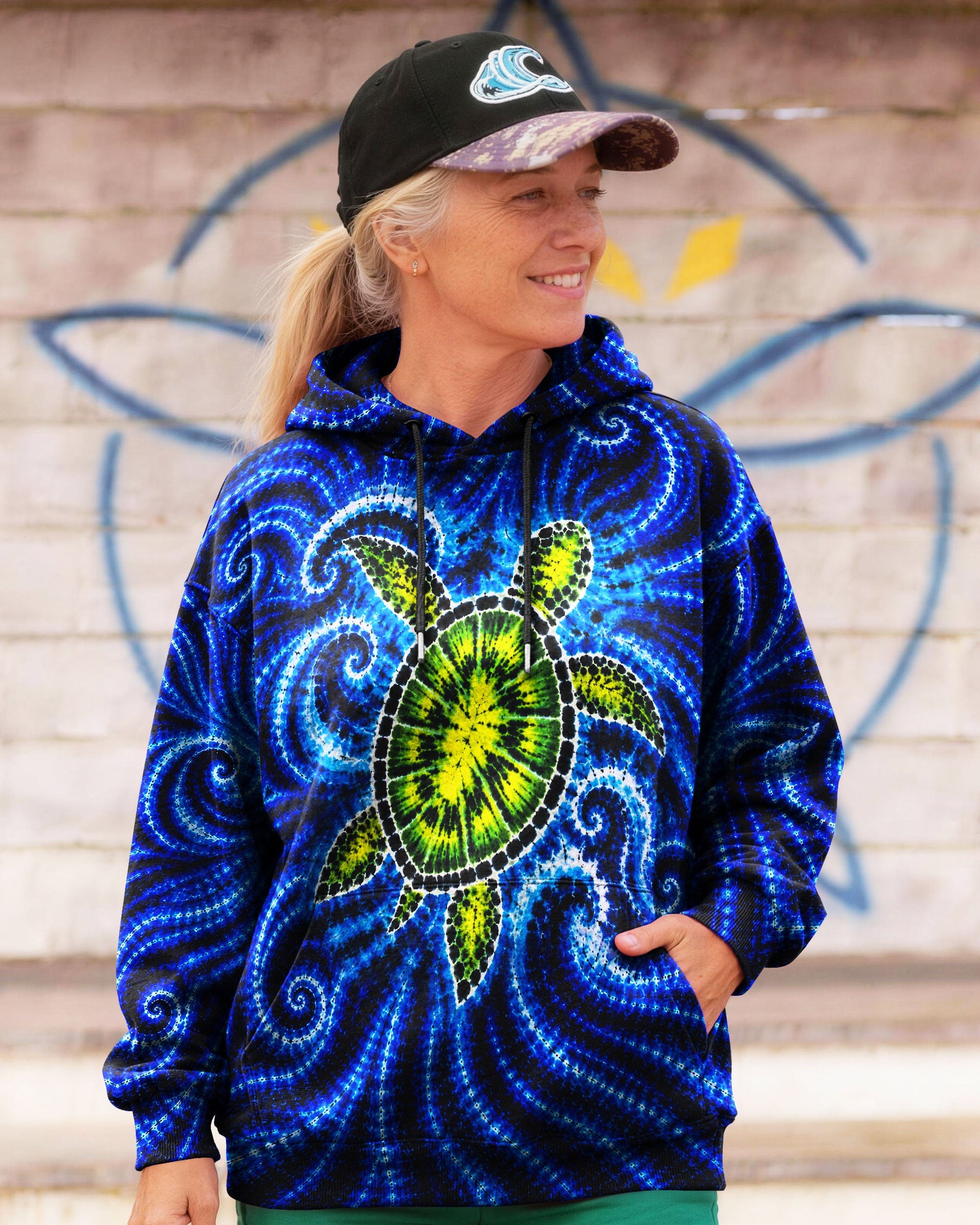 SEA TURTLE  WAVES ALL OVER PRINT - TLNT1105263