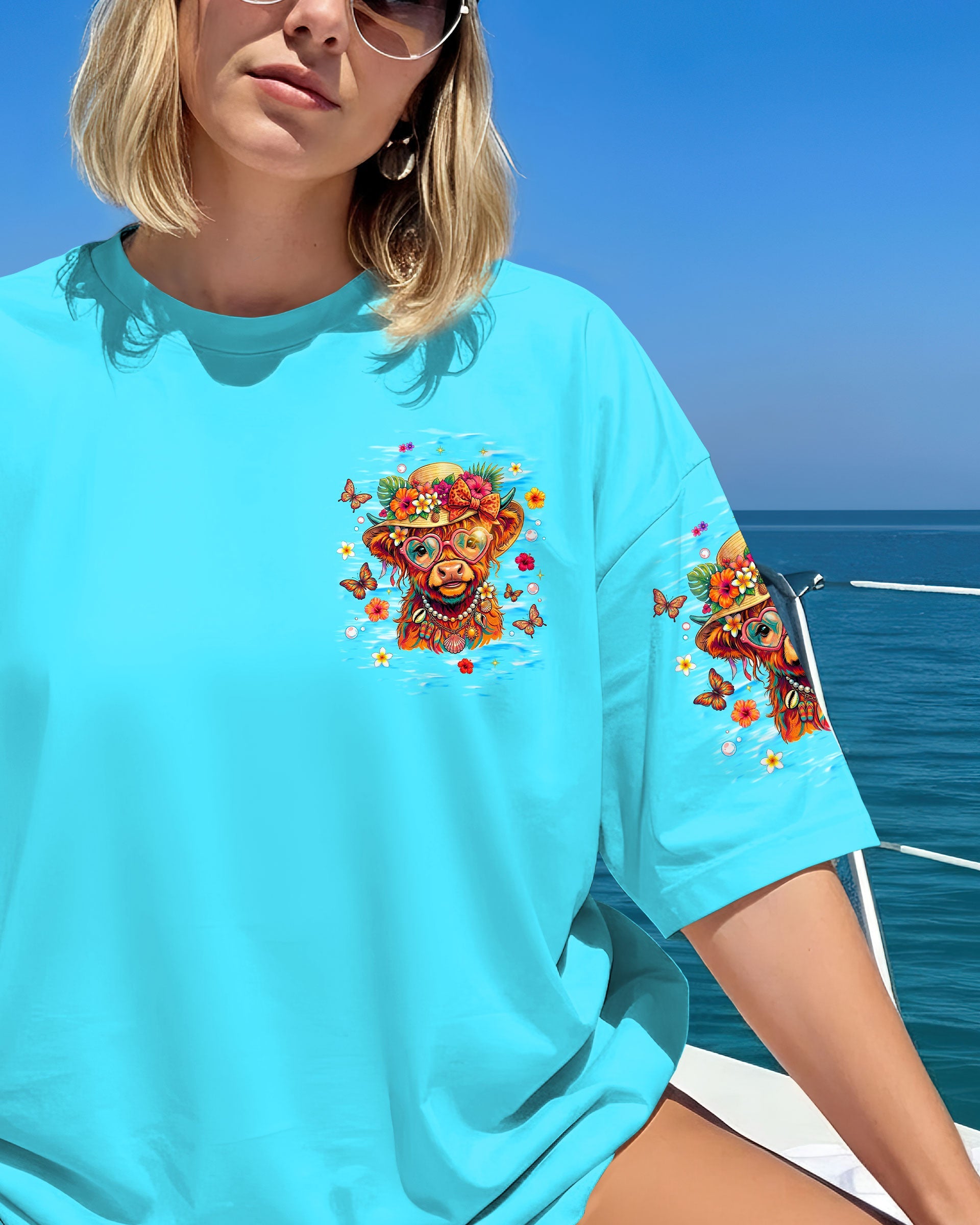 STAY SALTY HEIFERS COW BEACH ALL OVER PRINT  - TLNT1805261