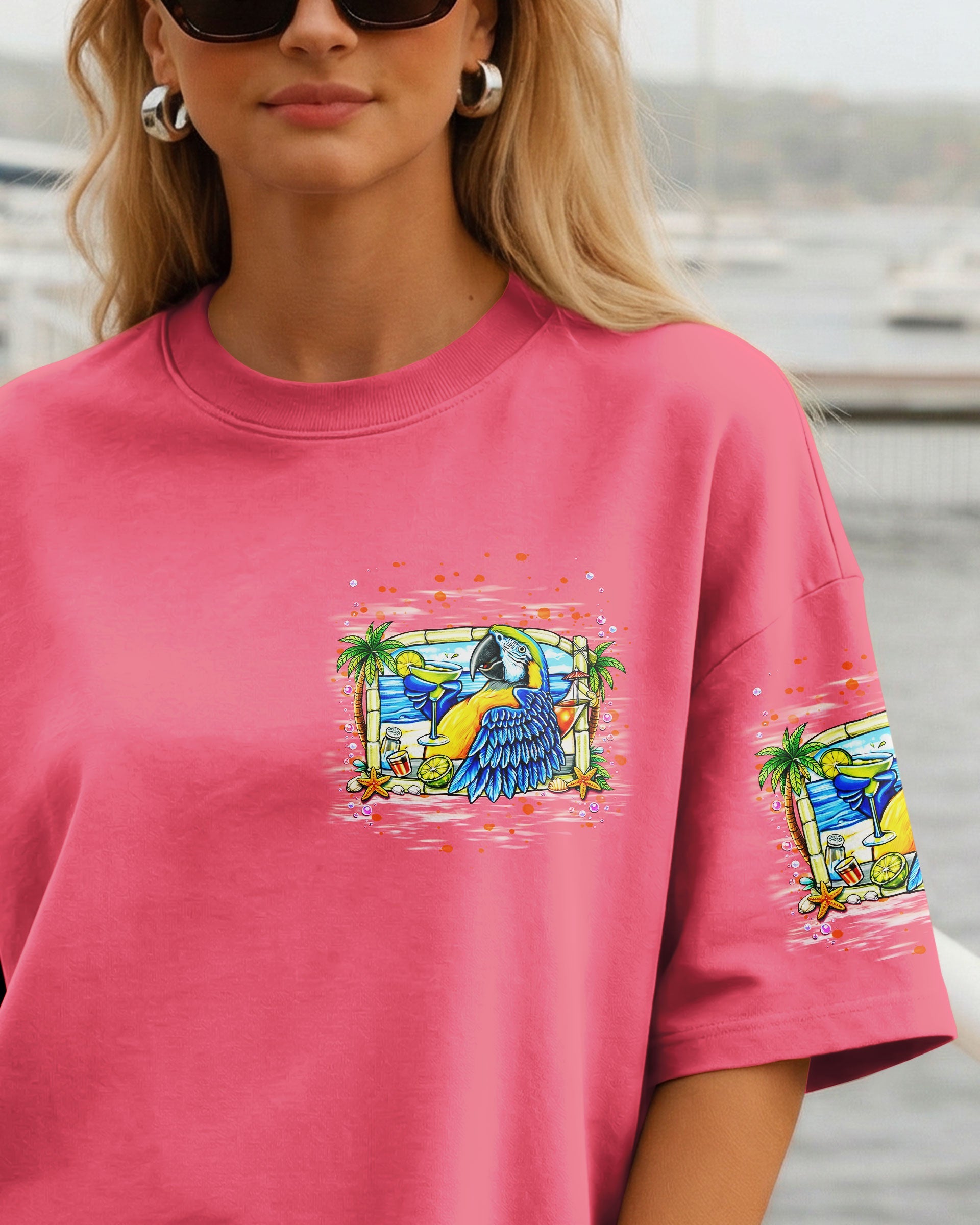 POLLY WANTS A COCKTAIL PARROT ALL OVER PRINT  - TLNT1404262