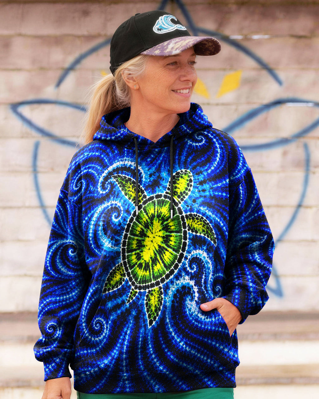 SEA TURTLE  WAVES ALL OVER PRINT - TLNT1105263