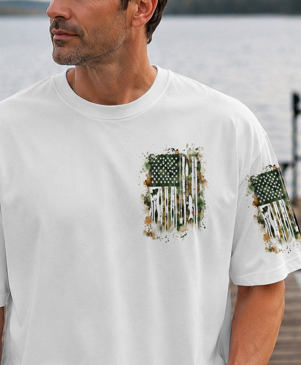 FISH AROUND AND FIND OUT FISHING ALL OVER PRINT - TLHN1906263