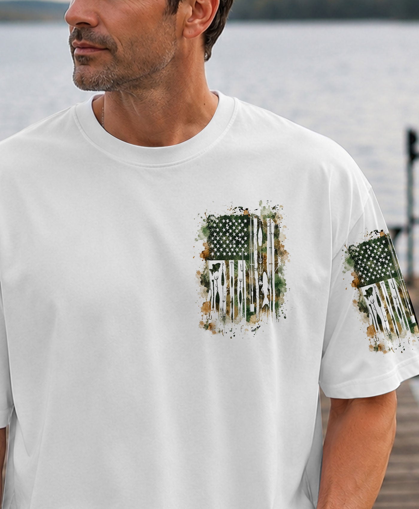 FISH AROUND AND FIND OUT FISHING ALL OVER PRINT - TLHN1906263