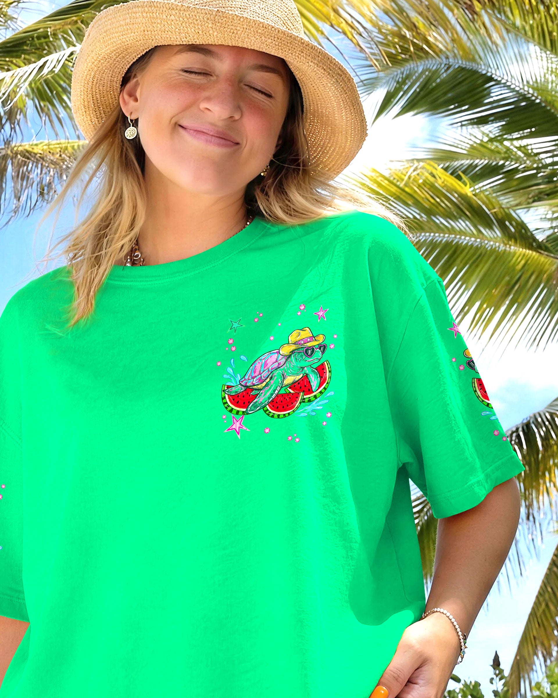 DO THE WATERMELON CRAWL TURTLE ALL OVER PRINT - TLNT2905263